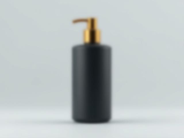 Sleek, minimalist bottle of Meridian Pro Brush Sanitizer with a golden cap